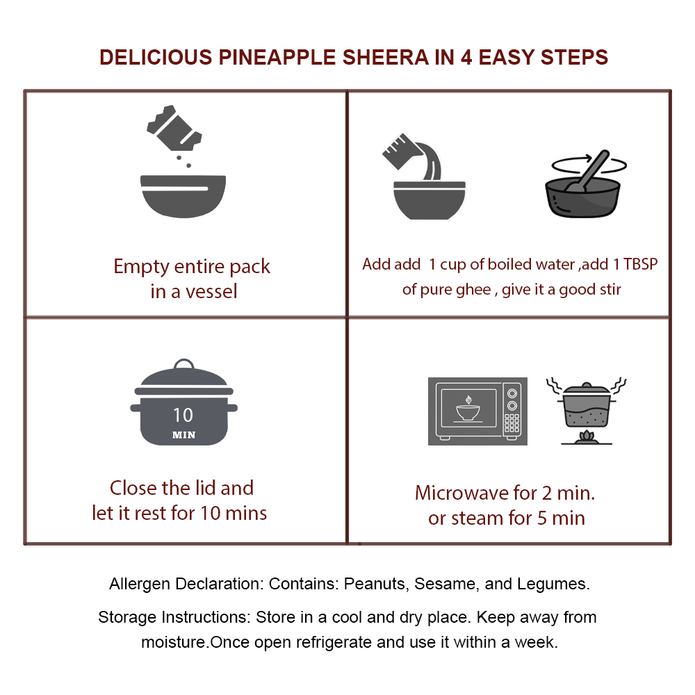 Pineapple Sheera — instructions