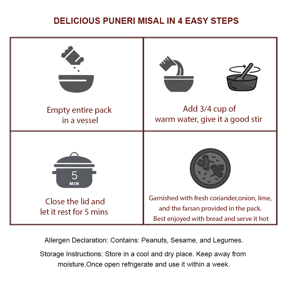 Puneri Misal — instructions