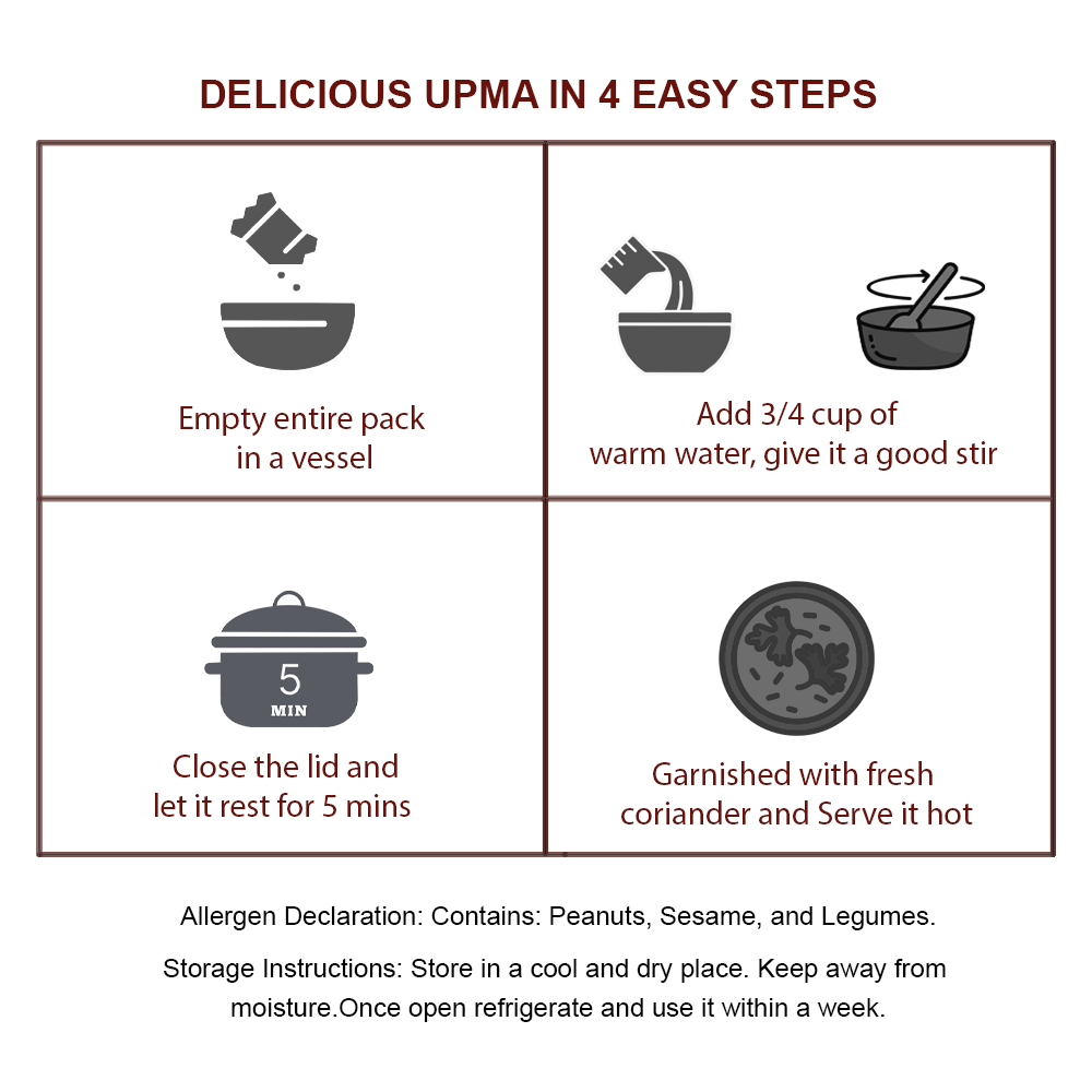 Upma — instructions
