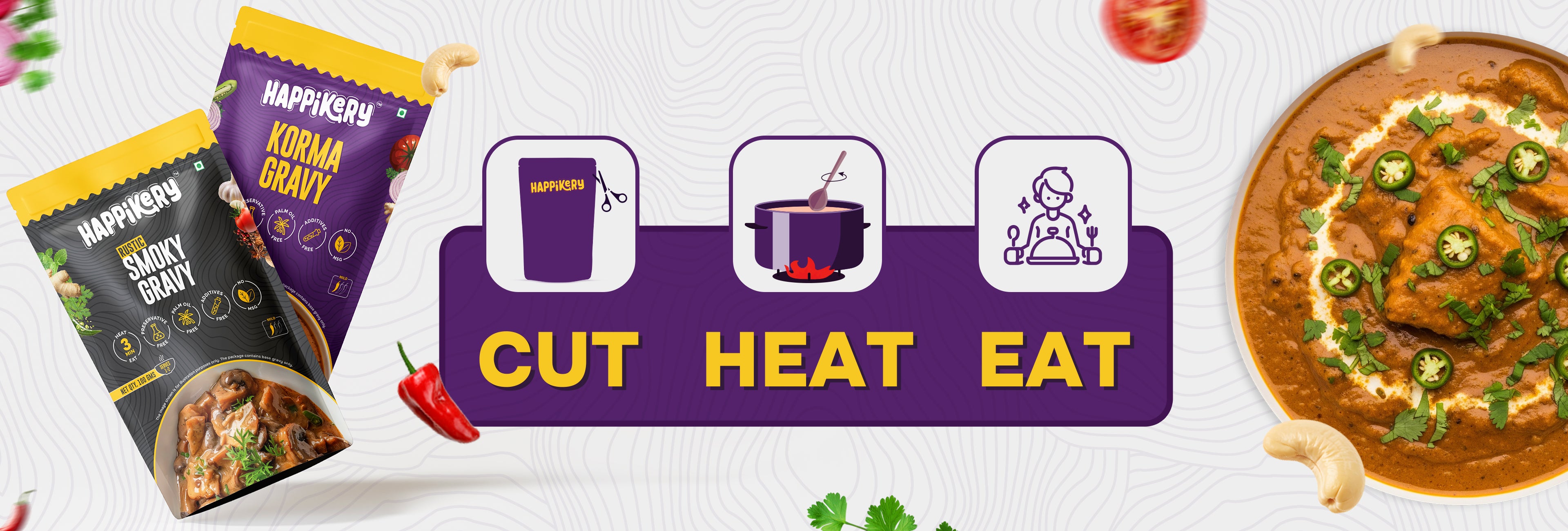 Cut, heat, and eat — Amboji gravies ready in minutes